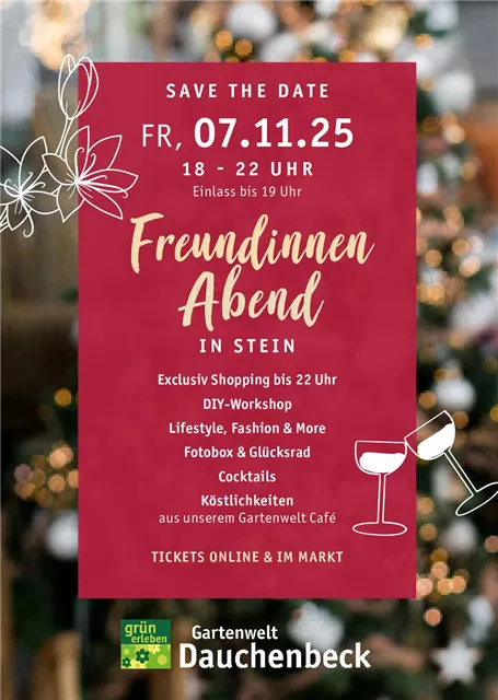 Freundinnen-Abend am 7. November