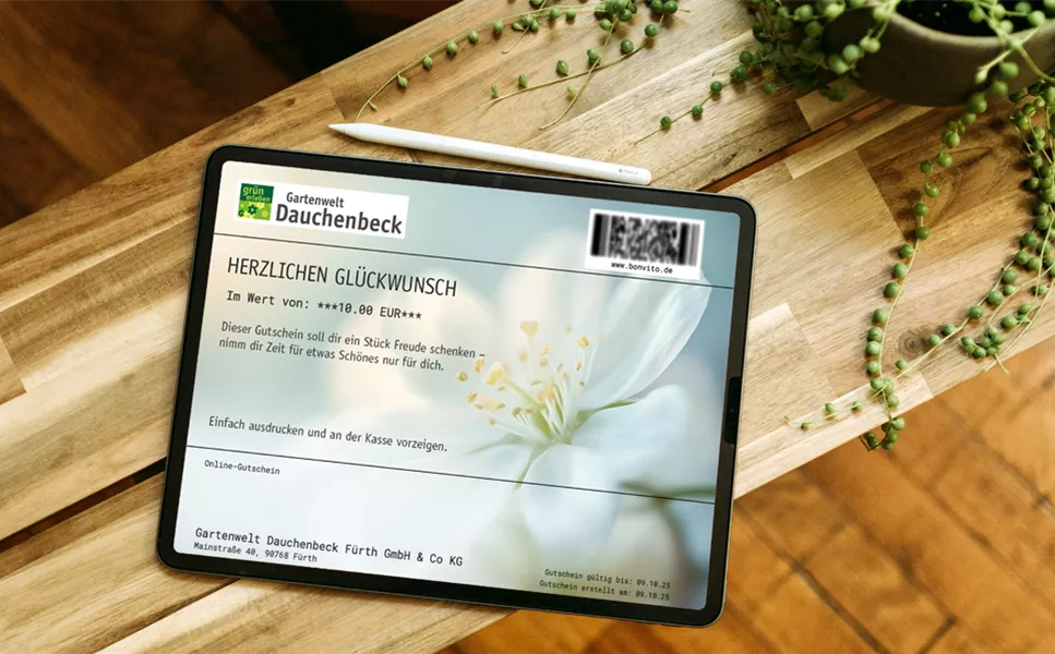 Geschenkidee - Gutschein kaufen und grüne Freude verschenken!